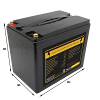 Аккумулятор LiFePO4 12v60Ah 1800w max пластик